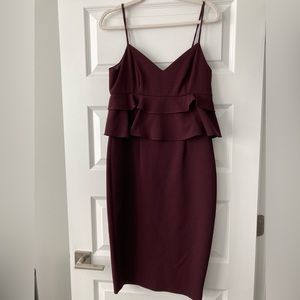 Gianni Bini burgundy cocktail dress
